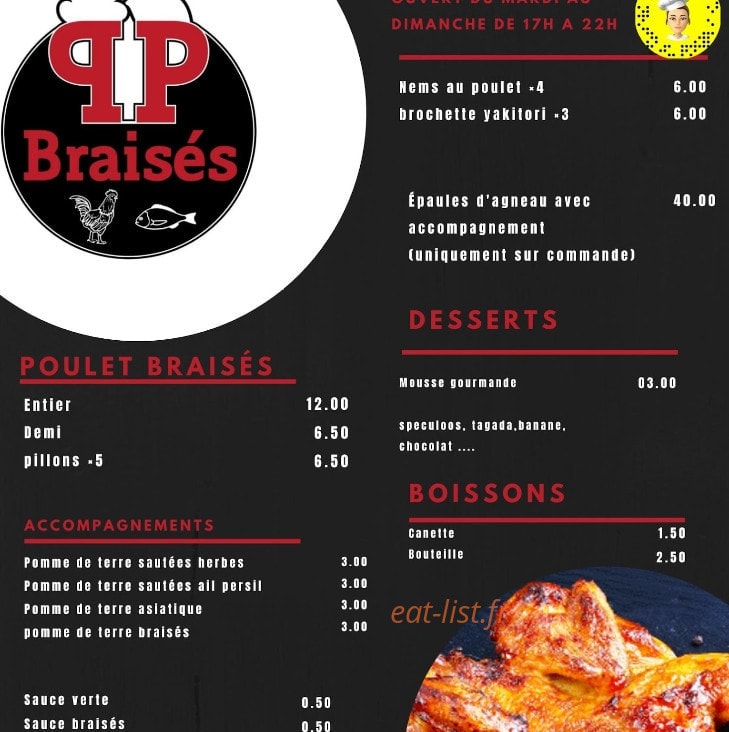 Pb poulet braisé — carte page 3