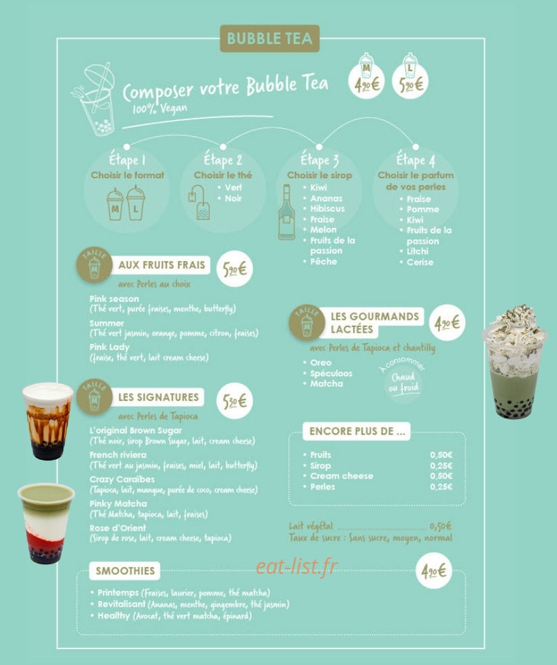 Perles In Tea — carte page 2