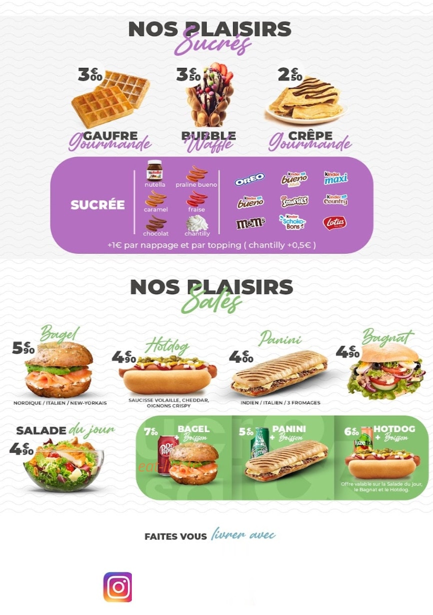 Sucré & Salé — carte page 1