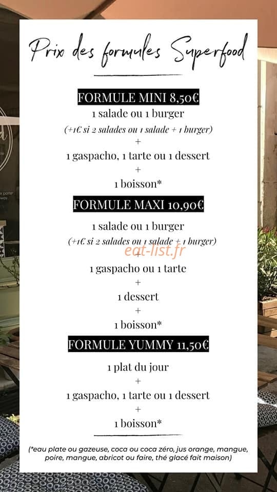 Superfood — carte page 2