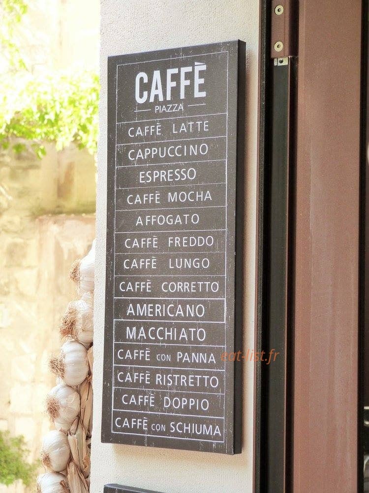 All'Osteria — carte page 1