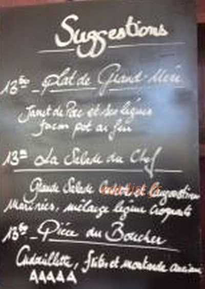 Bar-Tabac des Alpilles — carte page 1