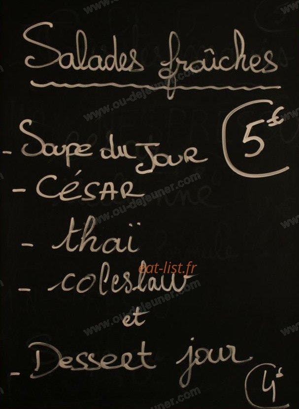 Bistrot Steak House — carte page 1