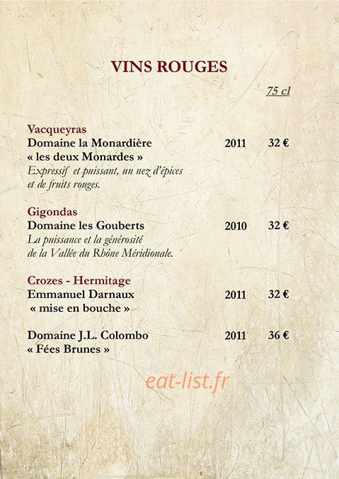 Café de la Place — carte page 5