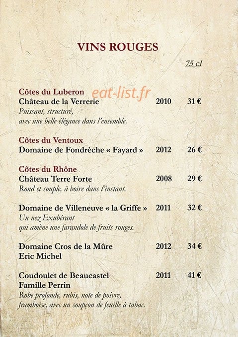 Café de la Place — carte page 3
