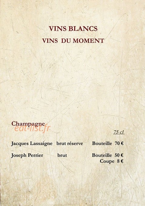 Café de la Place — carte page 19