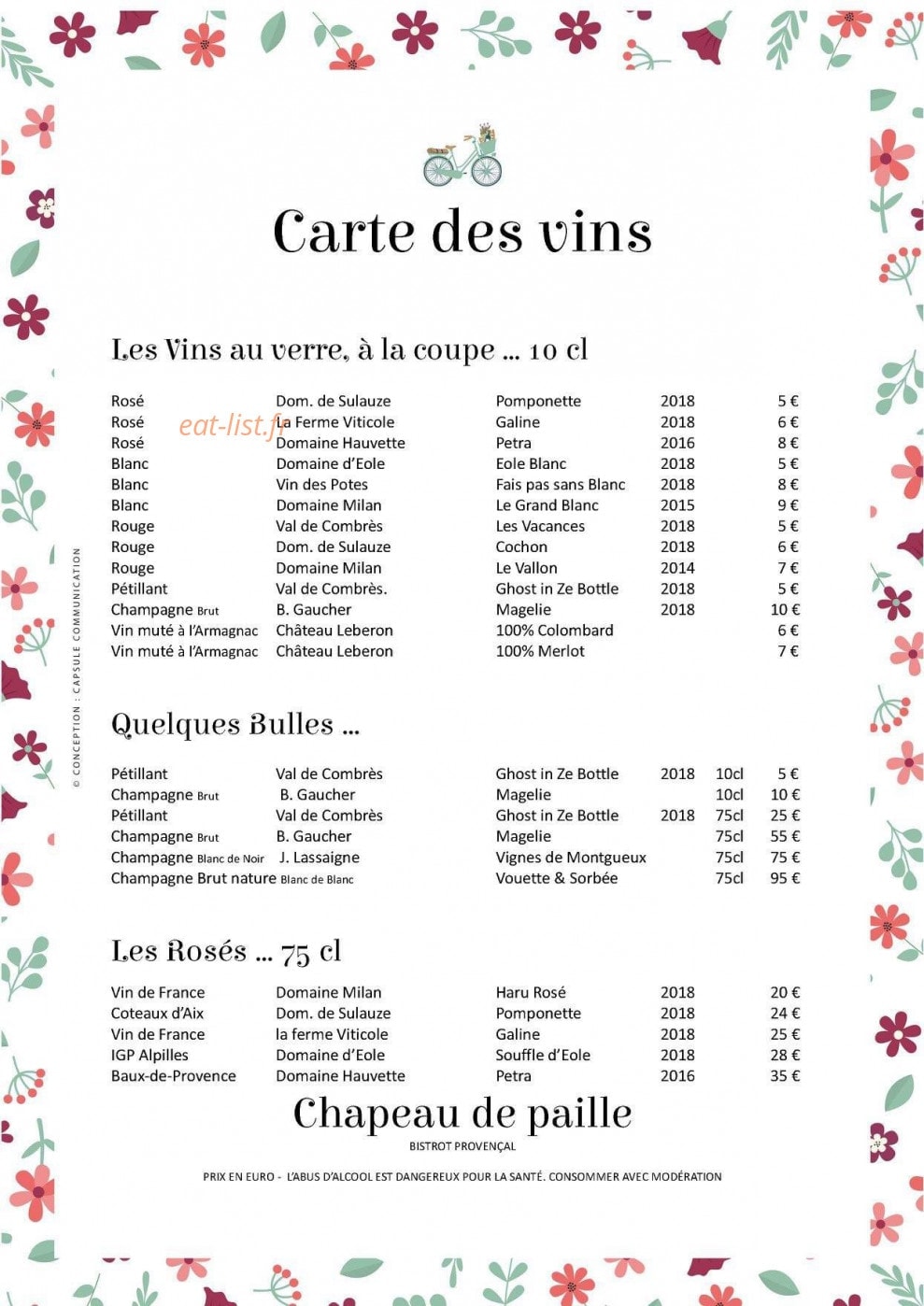 Chapeau de Paille — carte page 4