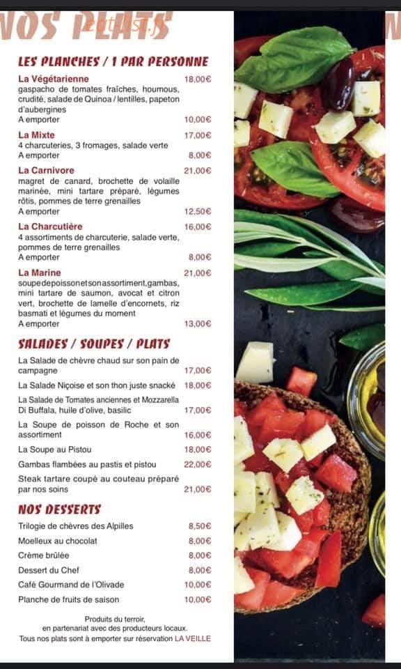 Chez L — carte page 1