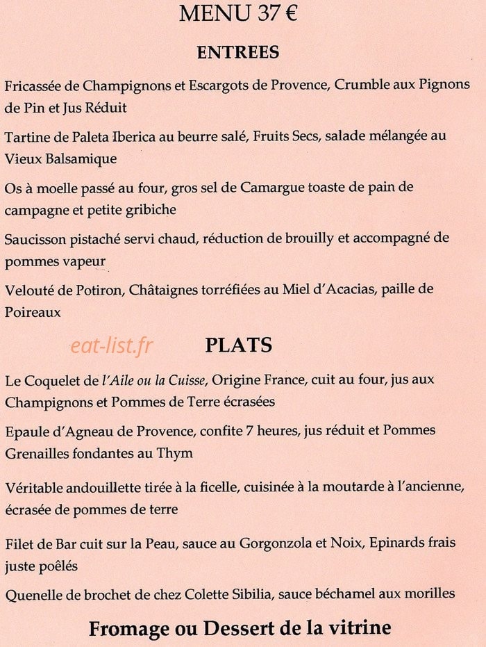 L'Aile ou la Cuisse — carte page 4