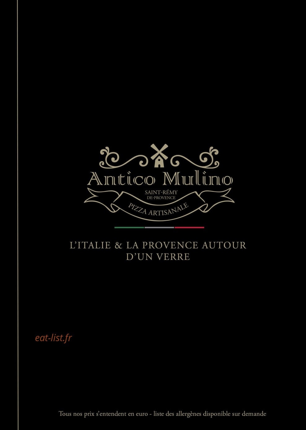L'Antico Mulino — carte page 1