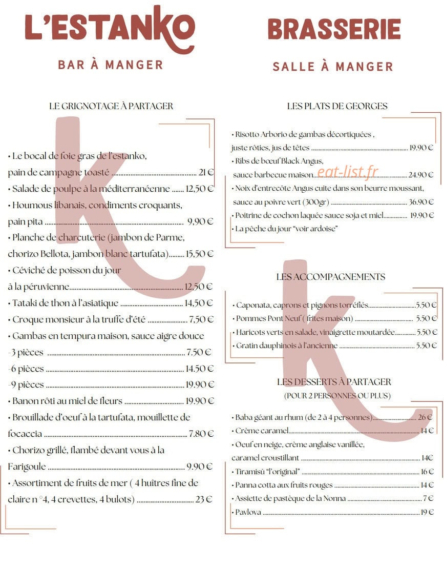 L'Estanko — carte page 1