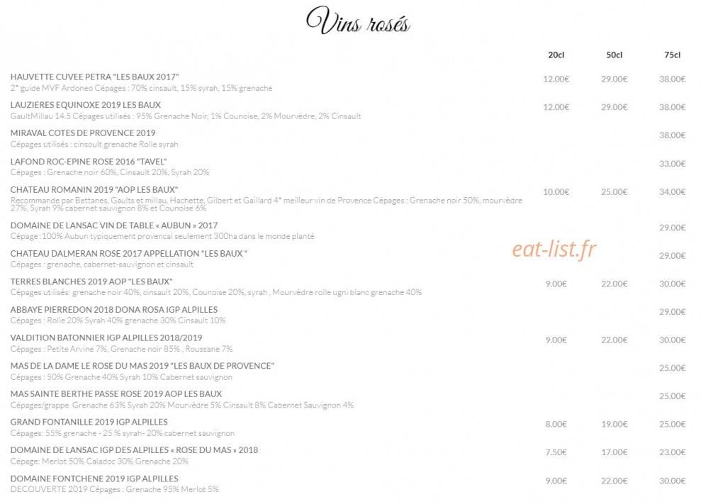 La Table d'Yvan — carte page 6
