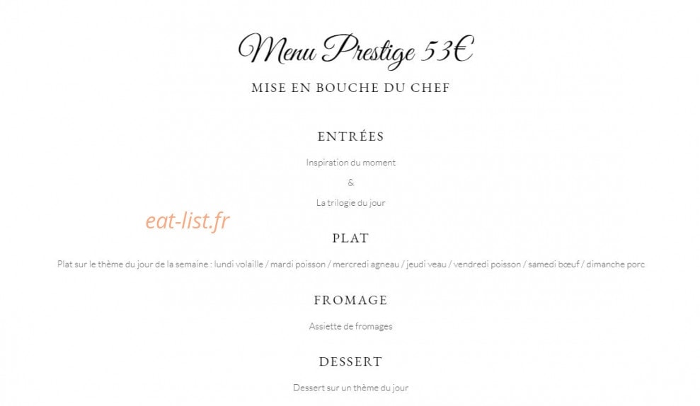 La Table d'Yvan — carte page 3