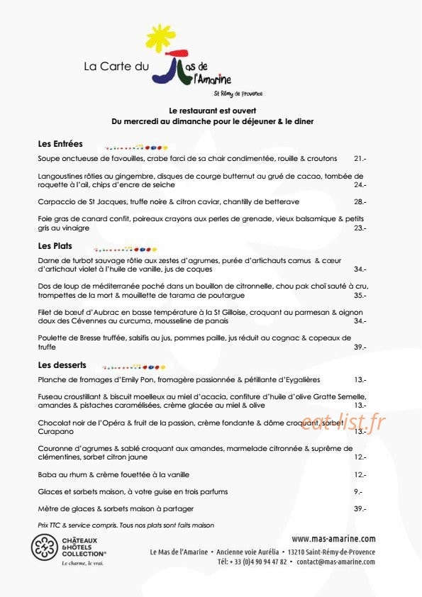 Mas de l'Amarine — carte page 1