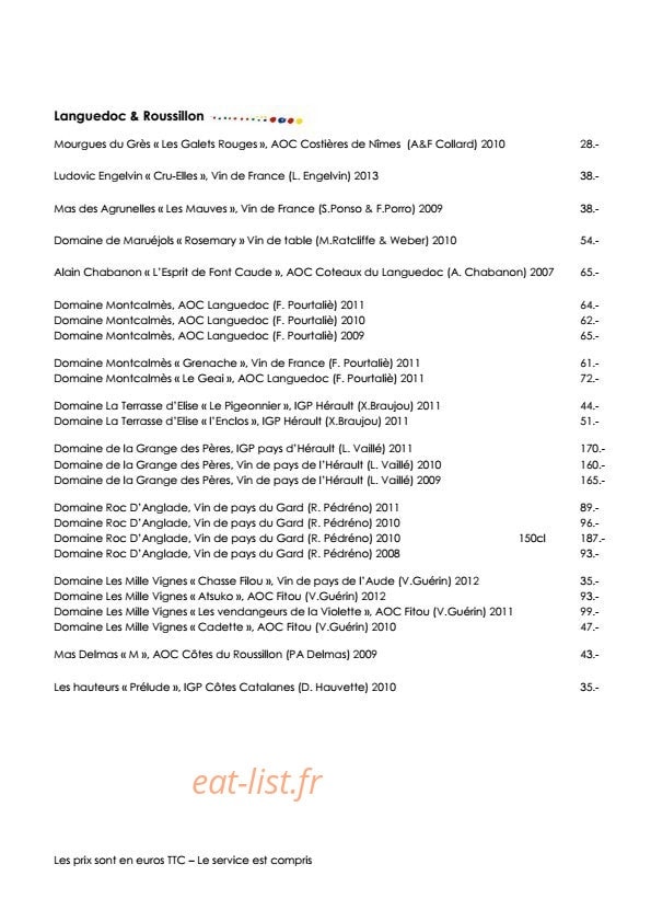 Mas de l'Amarine — carte page 24