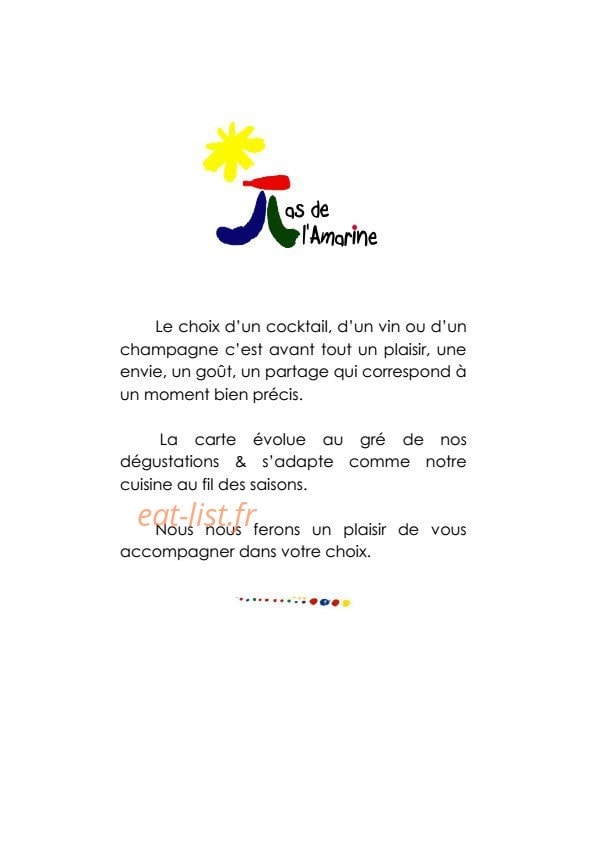 Mas de l'Amarine — carte page 8