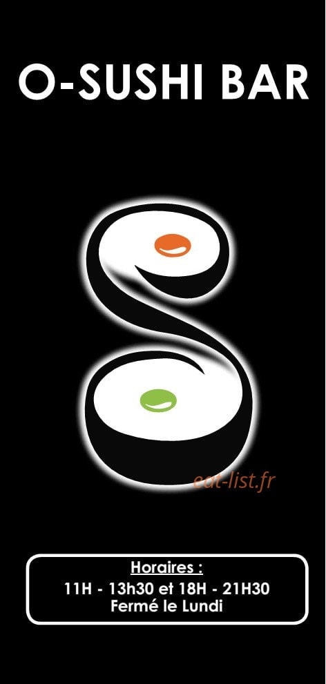 O-Sushi Bar — carte page 1