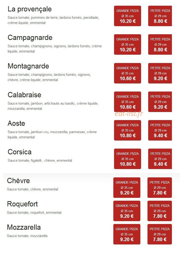Pizza Kings — carte page 3