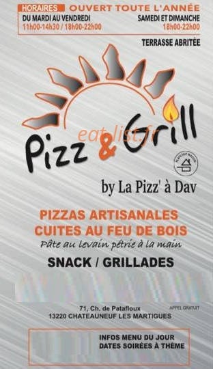 Pizz & Grill — carte page 1