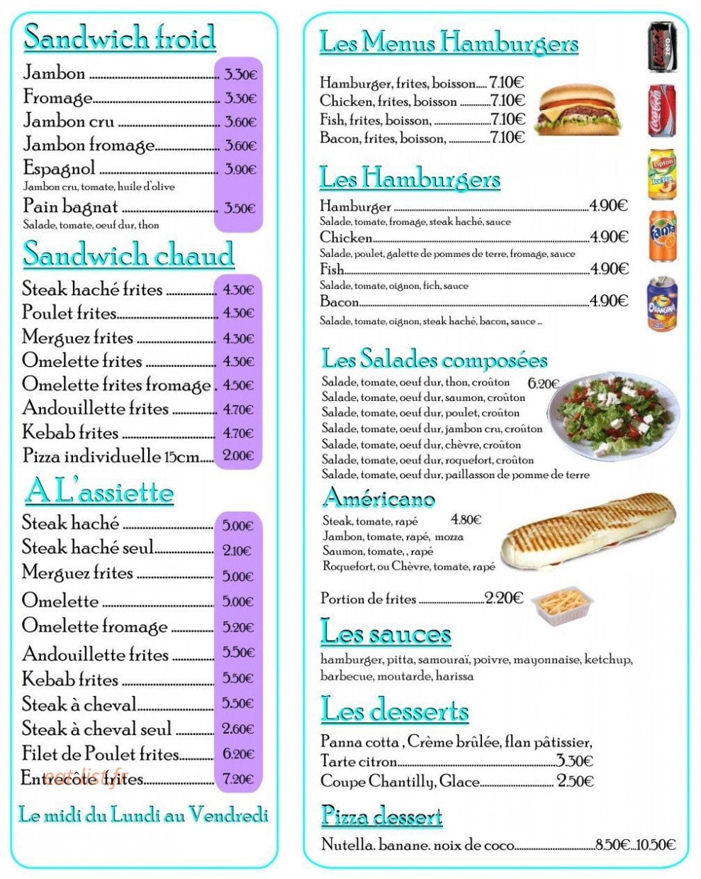 Pizzaléo — carte page 3