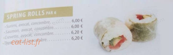 Sushi beach — carte page 2