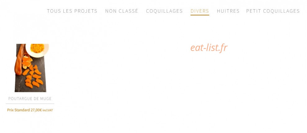 Carte et menu de Joaline Coquillages à Port Saint Louis du Rhone — Les divers
