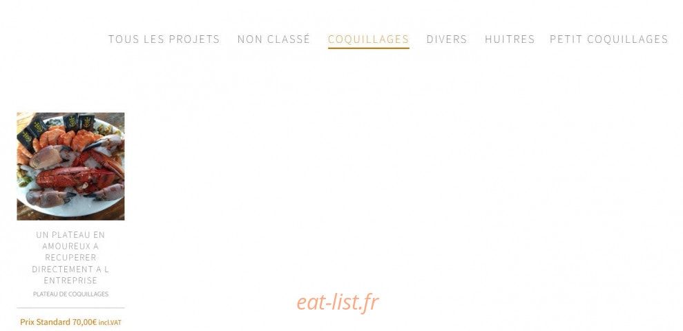 Carte et menu de Joaline Coquillages à Port Saint Louis du Rhone — Les coquillages