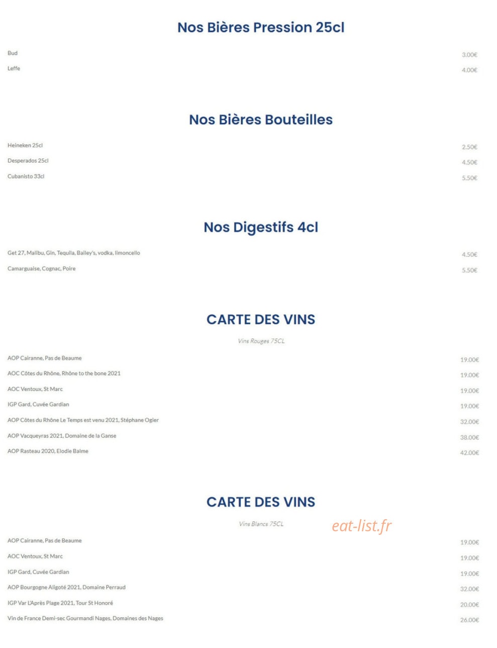 La Lagune — carte page 5