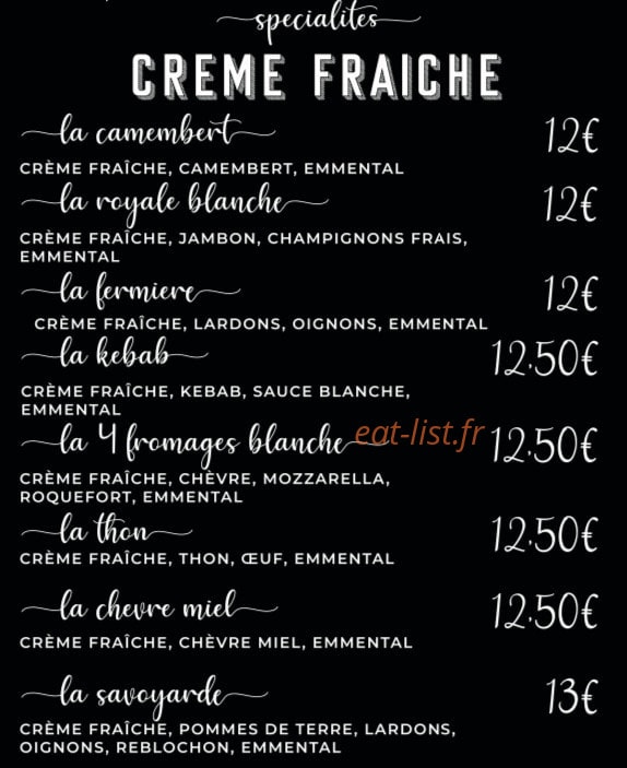 Chez Baby — carte page 1
