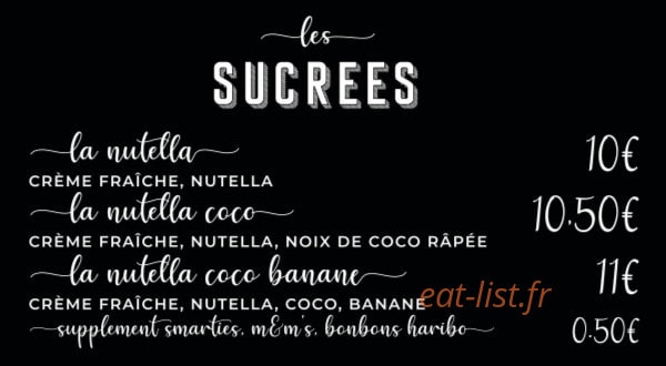 Chez Baby — carte page 4