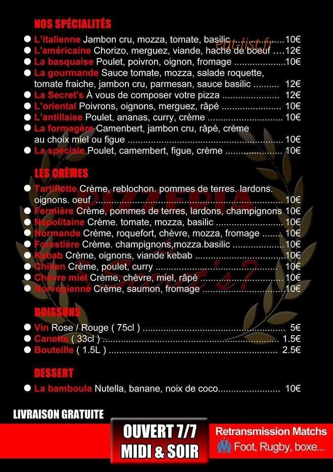 Le Secrets — carte page 2