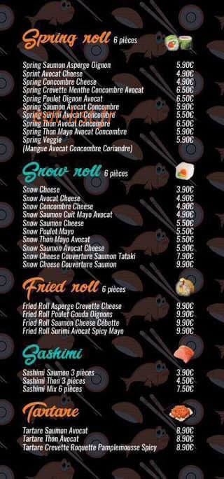 Sushi Ty’s — carte page 4