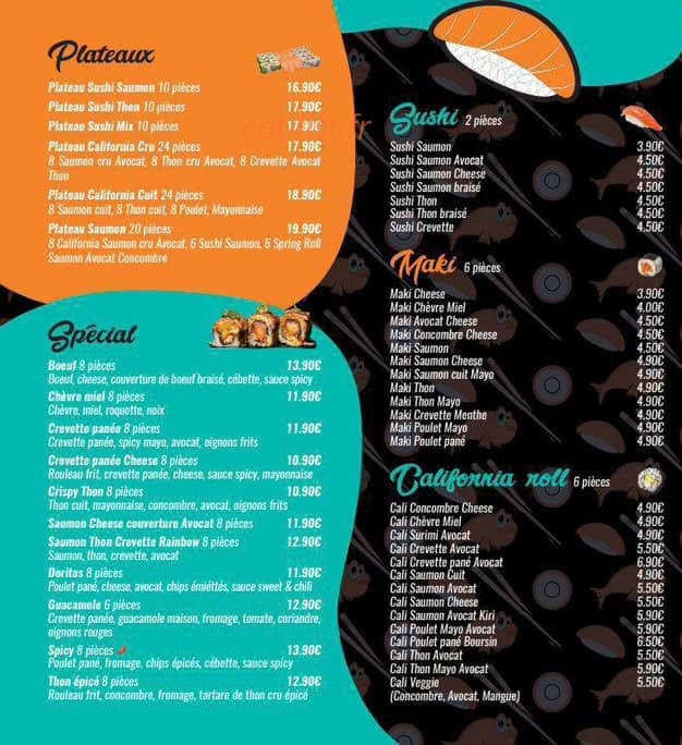 Sushi Ty’s — carte page 3