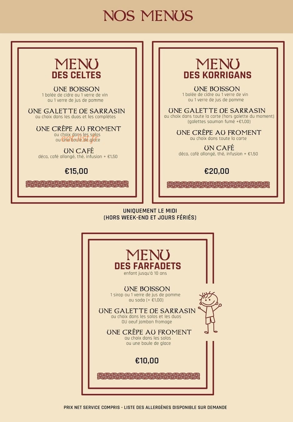 La Table des Celtes — carte page 2