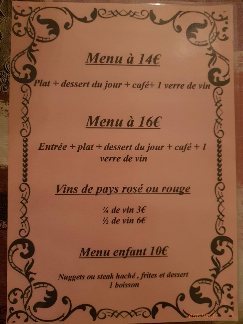 Les Merveilles — carte page 1