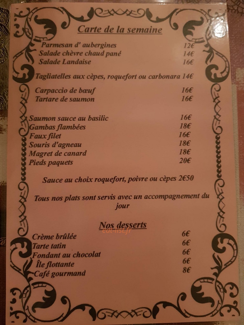 Les Merveilles — carte page 2
