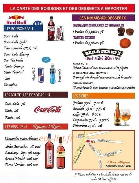 Pizza Magna — carte page 2