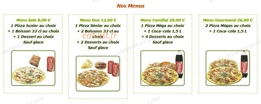Sham's pizza — carte page 9