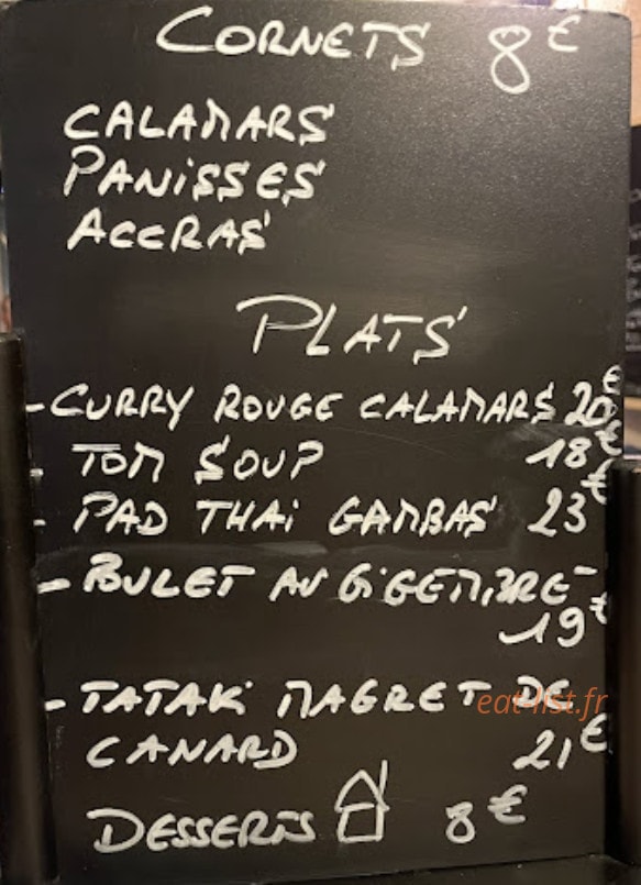 Chez Poulette — carte page 1
