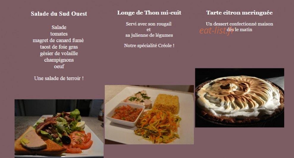 Chez Zatti — carte page 2