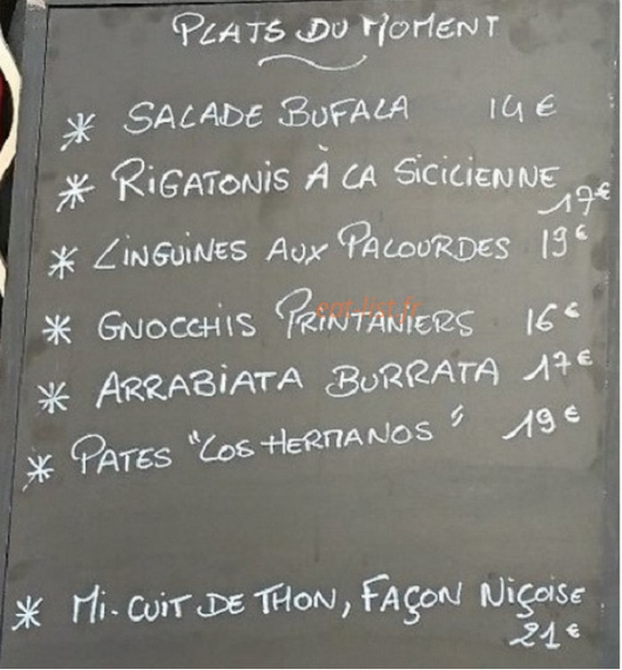 La Girandole — carte page 1