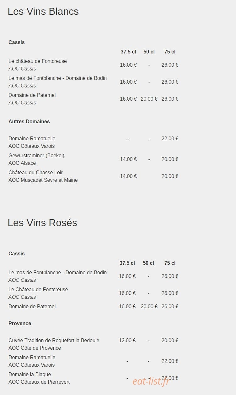 La vieille auberge — carte page 7
