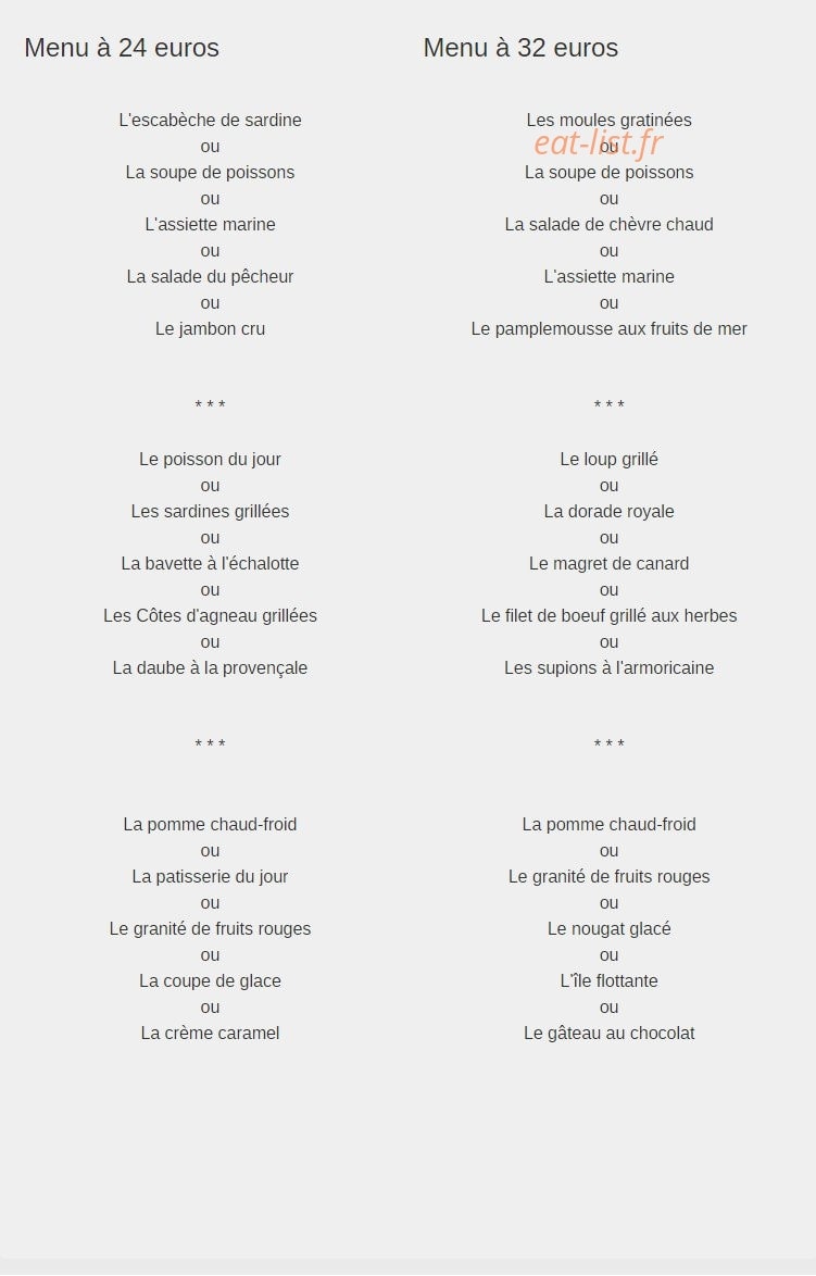 La vieille auberge — carte page 5