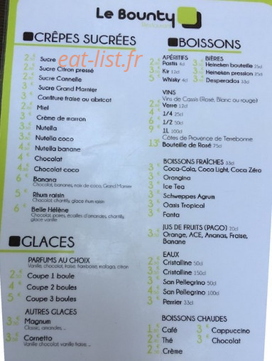 Le Bounty — carte page 2