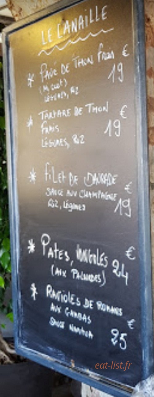 Le Canaille — carte page 1