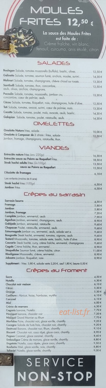 Le Delphin — carte page 1