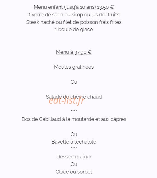 Le Grand Large — carte page 2