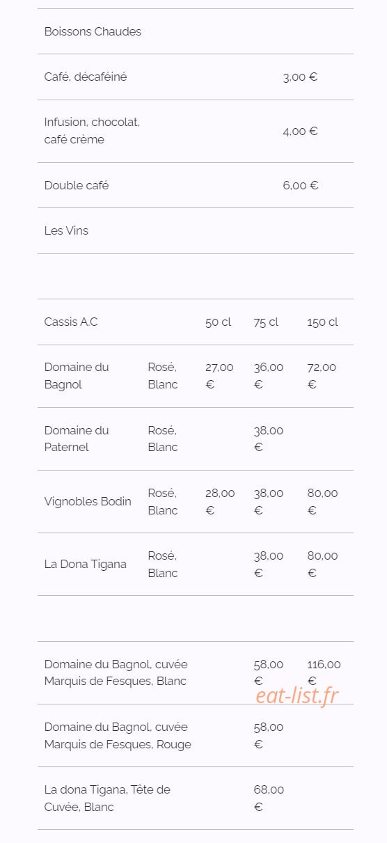 Le Grand Large — carte page 8