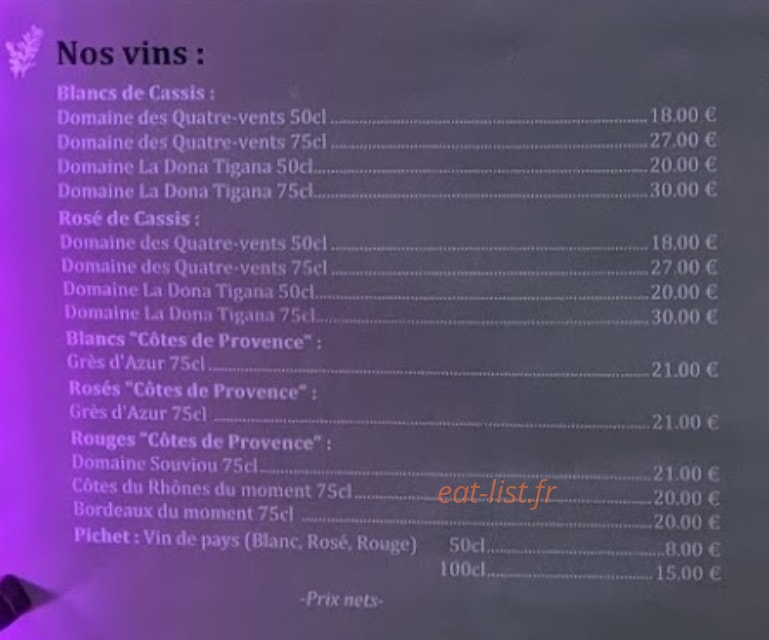 Le Romarin — carte page 3