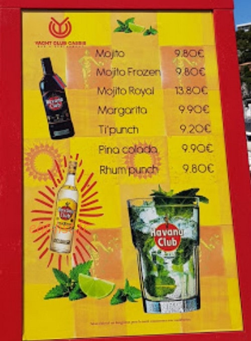 Le Yacht Club — carte page 2